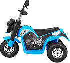 Дитячий акумуляторний мотоцикл RAMIZ MiniBike блакитний, фото 2