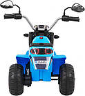 Дитячий акумуляторний мотоцикл RAMIZ MiniBike блакитний, фото 4