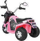 Дитячий акумуляторний мотоцикл RAMIZ MiniBike рожевий, фото 3