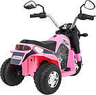 Дитячий акумуляторний мотоцикл RAMIZ MiniBike рожевий, фото 6