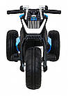 Дитячий акумуляторний мотоцикл Майбутнє для дітей Блакитний, фото 3