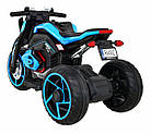 Дитячий акумуляторний мотоцикл Майбутнє для дітей Блакитний, фото 5