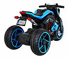 Дитячий акумуляторний мотоцикл Майбутнє для дітей Блакитний, фото 8
