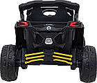 Дитячий акумуляторний квадроцикл CAN-AM Maverick Жовтий, фото 6