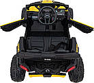 Дитячий акумуляторний квадроцикл CAN-AM Maverick Жовтий, фото 8