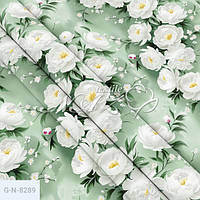 Наволочка бязь 60х60, принт: Півонія