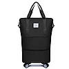 Дорожня сумка на колесах розкладна, легка містка міцна жіноча дорожня сумка на коліщатках, фото 2