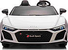 Дитяча акумуляторна машинка Audi Spyder R8 LIFT Біла, фото 3