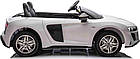 Дитяча акумуляторна машинка Audi Spyder R8 LIFT Біла, фото 9