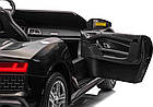 Дитяча акумуляторна машинка Audi Spyder R8 LIFT Чорна, фото 5