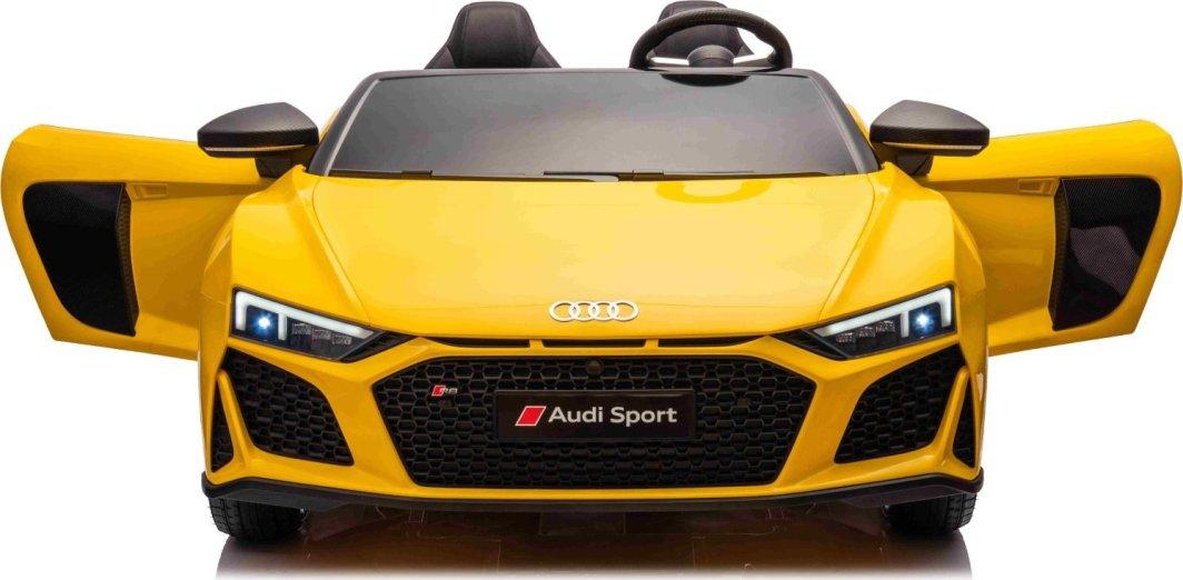Дитяча акумуляторна машинка Audi Spyder R8 LIFT Жовта, фото 1