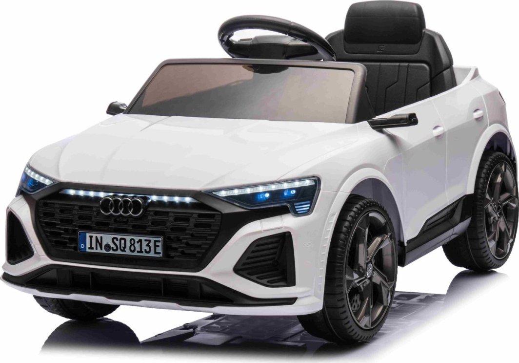 Дитяча акумуляторна машинка Audi SQ8 Біла, фото 1
