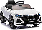 Дитяча акумуляторна машинка Audi SQ8 Біла, фото 5