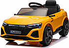 Дитяча акумуляторна машинка Audi SQ8 Жовта, фото 5
