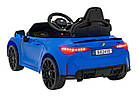 Дитяча акумуляторна машинка BMW M4 Синя, фото 7