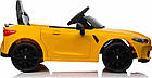 Дитяча акумуляторна машинка BMW M4 Жовта, фото 2