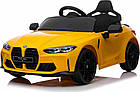Дитяча акумуляторна машинка BMW M4 Жовта, фото 10