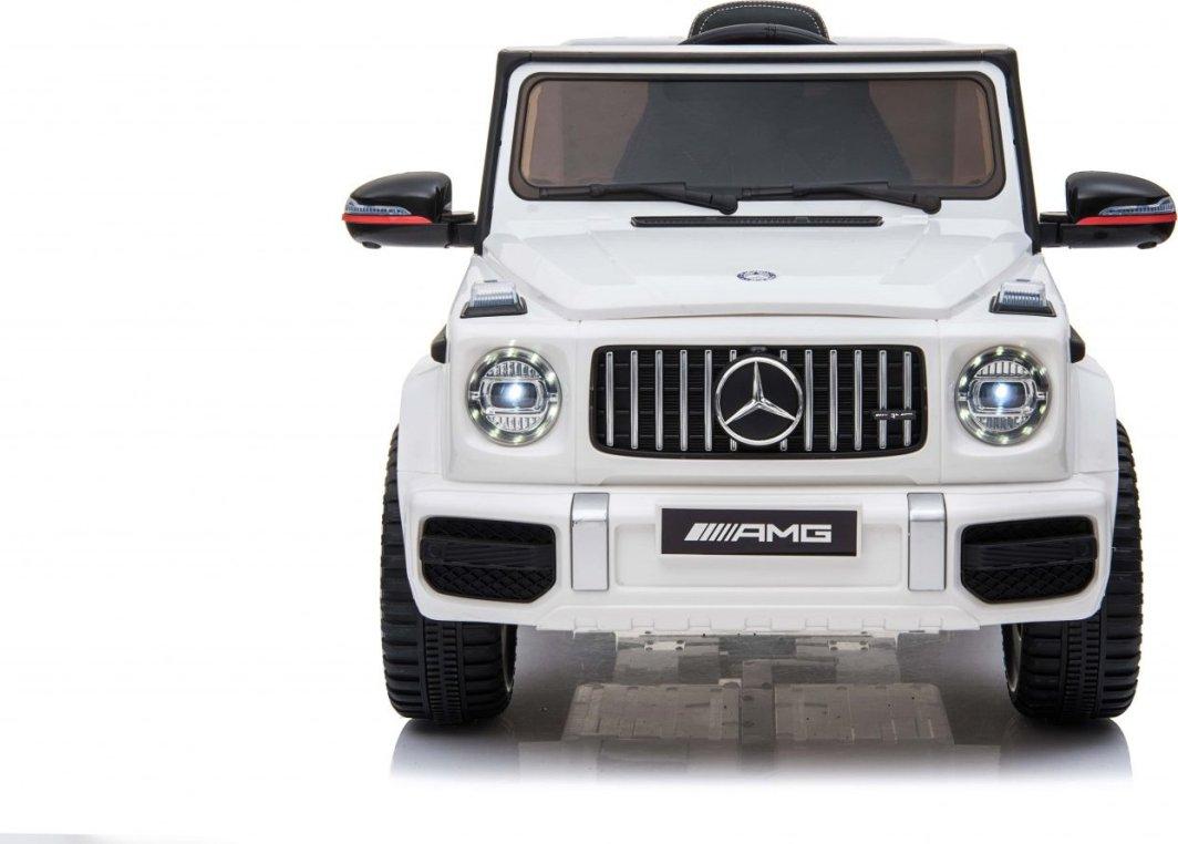 Дитяча акумуляторна машинка Mercedes AMG G63. Біла, фото 1