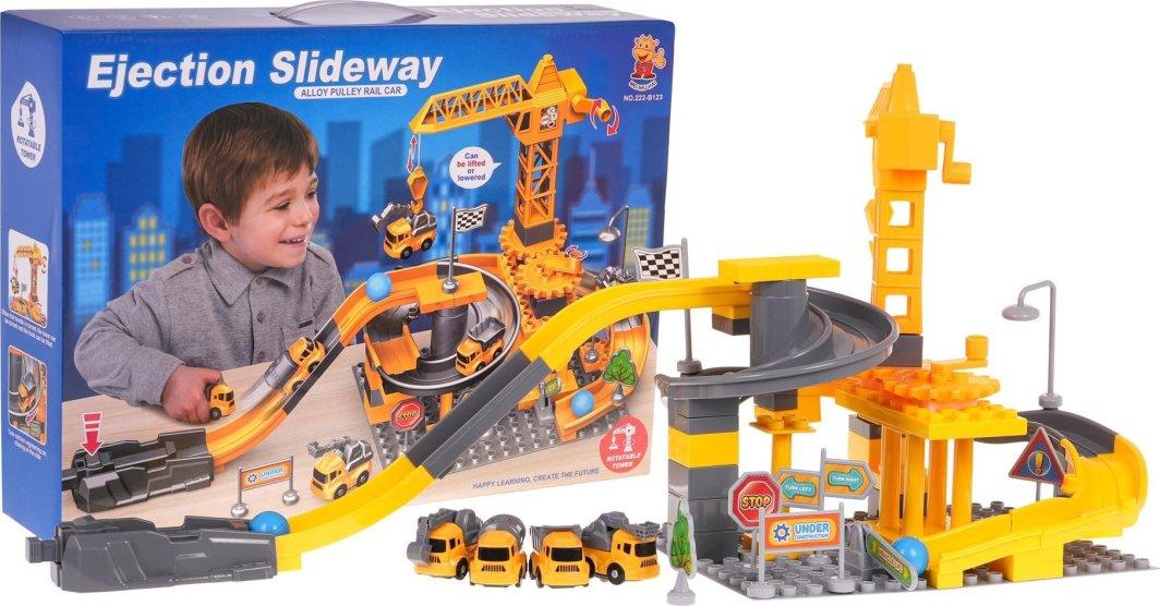 Дитячий будівельний майданчик із транспортними засобами та аксесуарами, фото 1