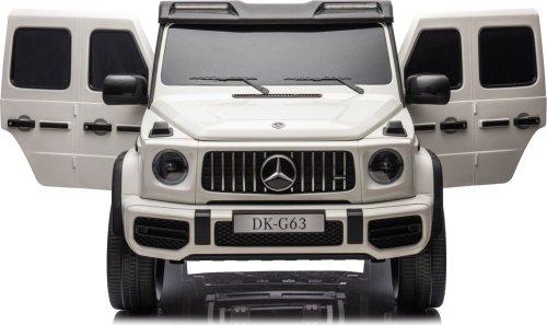 Дитяча акумуляторна машинка Mercedes Benz G63 AMG XXL Біла, фото 1