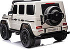 Дитяча акумуляторна машинка Mercedes Benz G63 AMG XXL Біла, фото 4