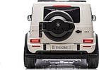 Дитяча акумуляторна машинка Mercedes Benz G63 AMG XXL Біла, фото 5