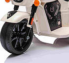 Дитячий акумуляторний мотоцикл Чоппер INDIAN Білий, фото 2