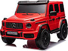 Дитяча акумуляторна машинка Mercedes Benz G63 AMG XXL Червона, фото 4