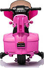 Дитячий акумуляторний мотоцикл Чоппер INDIAN Рожевий, фото 3