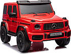 Дитяча акумуляторна машинка Mercedes Benz G63 AMG XXL MP4 Червона, фото 6