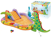 Домашні надувні ігрові майданчики центри та басейни, надувний комплекс Intex 56139 Динопарк