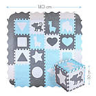 Килимок-пазл NILS FUN MD03 140х140х1 см, 36 деталей, м'ятний, фото 5