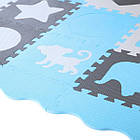 Килимок-пазл NILS FUN MD03 140х140х1 см, 36 деталей, м'ятний, фото 10