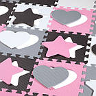 Килимок-пазл NILS FUN MD03 140х140х1 см, 36 деталей, рожевий, фото 7