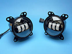 Комплект світлодіодних протитуманних фар 4" (104 мм) HP-GZD-351-02, 32W, біле світло, DAF XF 105