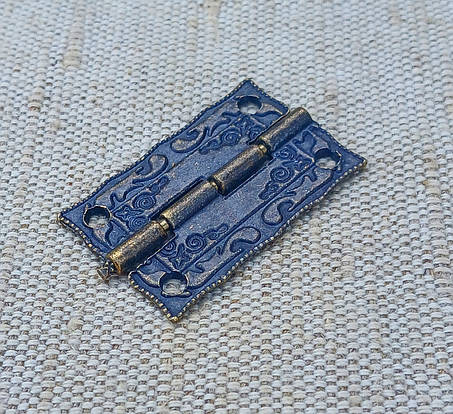 Петля декоративна для скриньках, накладна 36х23мм., фото 1