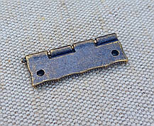 Петля декоративна для скриньках, накладна 36х23мм., фото 5