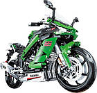 Дитячий конструктор Спортивний мотоцикл 2304 ел. зелений, фото 2