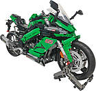 Дитячий конструктор Спортивний мотоцикл 2304 ел. зелений, фото 3