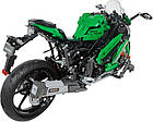 Дитячий конструктор Спортивний мотоцикл 2304 ел. зелений, фото 4