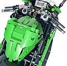 Дитячий конструктор Спортивний мотоцикл 2304 ел. зелений, фото 5