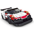 Дитячий конструктор Спортивний автомобіль 349 ел. Білий, фото 2