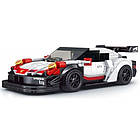 Дитячий конструктор Спортивний автомобіль 349 ел. Білий, фото 4