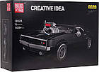 Дитячий конструктор Спортивне авто 1439 ел. Чорний ZKL.10028, фото 6