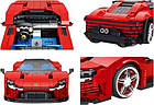Дитячий конструктор Спортивний автомобіль SP3 Червоний 1168 ел., фото 5