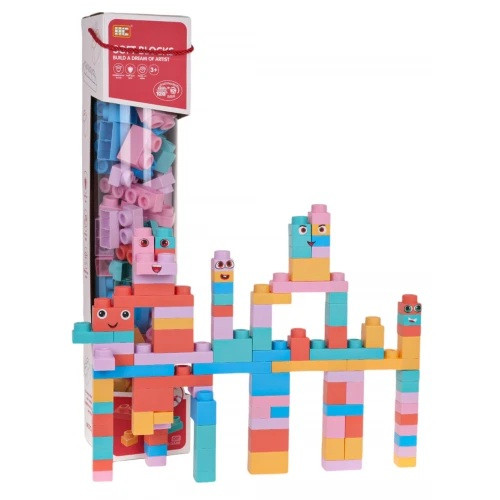 Дитячий м'який конструктор 100 ел. ZKL.HC-029C-19, фото 1