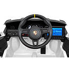 Дитяча акумуляторна машинка Porsche 718 MP4 Біла, фото 6