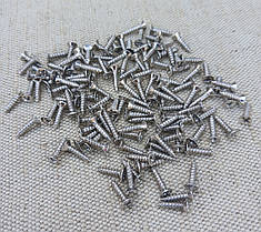 Саморізи маленькі для кріплення. "колір срібло" 3х10мм. Комплект (10шт), фото 3