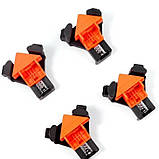 Столярні кутові затискачі 90° для дерева - комплект 4 штуки, фото 4