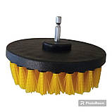 Кругла щітка-насадка для дрелі 12 см, інструмент для чищення, фото 5